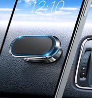 Offre Spéciale 360 aimant rotatif support de téléphone portable universel Mini voiture support de téléphone magnétique pour tableau de bord