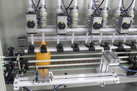 Machine de remplissage de liquides corrosifs robuste pour hypochlorite de sodium, eau de Javel, nettoyant pour toilettes, équipement d'emballage en conteneurs