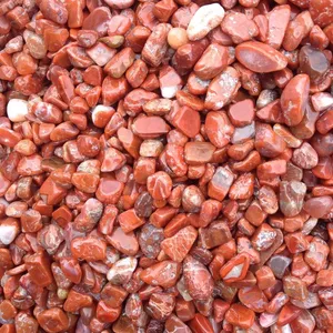 Natural Decorative Red Unpolished Pebble Gravel Paving Stone Indoor Outdoor Decor Ornamental for Garden Plant Railway Pathway