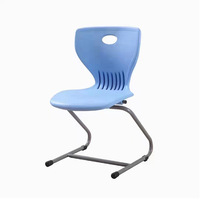 Chaise de formation moderne en PP coloré avec structure en acier pour étudiants et hôpitaux