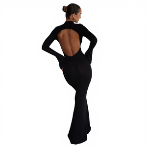 Low Back Evening Gown - Elegant 2025 Design - Low Backed Dress