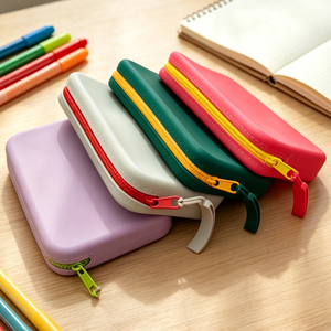 Unisex <strong>Long</strong> Waterproof Silicone Coin <strong>Purse</strong> with Custom Logo, Zipper Closure Wallet for Cash During Travel - Product Image 1
