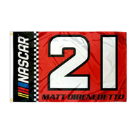Aozhan Race Car Racing Flag Drapeau extérieur à carreaux 3x5 Holiday NASCAR Bannière personnalisée