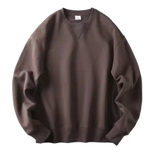 oversize xxl custom fit pullover mens, High quality cotton washed sweatshirt
