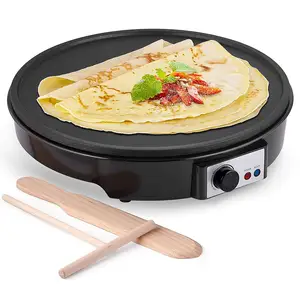 Aifa 30cm Plate Electric Crepe Maker With Temperature Control Die Casting Griddle Plate Pancake Crepe Maker Machine