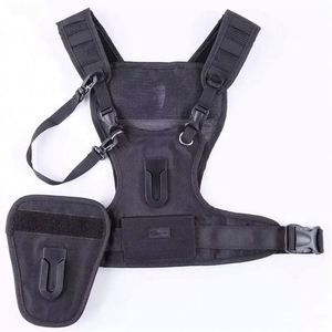 Free Sample Dual Multi Camera Carrier Chest <b>Harness</b> Vest Side Holster Backup Safety Straps for Top Brand DSLR Cameras - Product Image 2