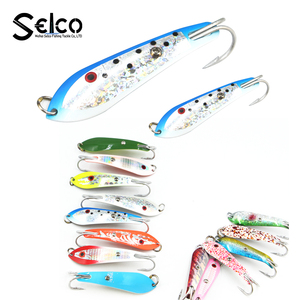 Cuchara de pesca con señuelo de Metal en forma de calamar de 5cm de alta calidad <span class=keywords><strong>Selco</strong></span> para curricán de mar y pesca en barco en Río Jigging cebo duro - Product Image 1