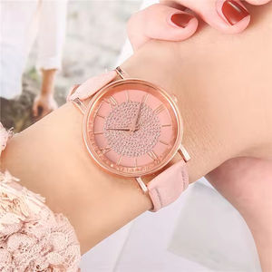 Montre à quartz de haute qualité pour femmes à la mode strass montre en or rose modèle de vente directe - Product Image 2