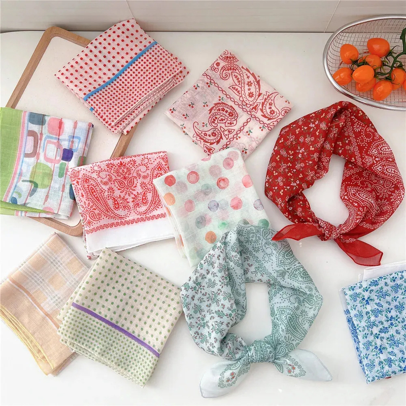 Women s Fashion Pleated Silk Scarf