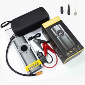 Démarreur de voiture portable 12/24, <span class=keywords><strong>batterie</strong></span> externe, <span class=keywords><strong>booster</strong></span> avec compresseur d'air, pompe à gonfler les pneus, <span class=keywords><strong>chargeur</strong></span> de <span class=keywords><strong>batterie</strong></span>, démarreur de <span class=keywords><strong>batterie</strong></span> de voiture - Product Image 2