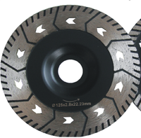 Lame de scie diamantée industrielle OEM JDK Turbo 4-5 pouces pour granit, marbre, pierre d'ingénierie, coupe humide/sèche