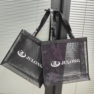 Bolsa <span class=keywords><strong>de</strong></span> mano <span class=keywords><strong>de</strong></span> red orgánica <span class=keywords><strong>de</strong></span> almacenamiento <span class=keywords><strong>de</strong></span> playa <span class=keywords><strong>de</strong></span> alambre <span class=keywords><strong>de</strong></span> nailon transpirable reutilizable grande, bolsa <span class=keywords><strong>de</strong></span> mano <span class=keywords><strong>de</strong></span> malla negra y azul - Product Image 4