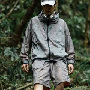 Veste coupe-vent légère 100 % nylon du fabricant, protection UV UPF50+, pliable, en maille, séchage rapide, respirante, anti-UV - Product Image 3