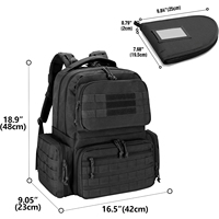 Sac à dos tactique EDC de grande capacité, durable, imperméable, pour la randonnée, Molle 45L, pour le tir, la chasse, le matériel de tir, pour les hommes