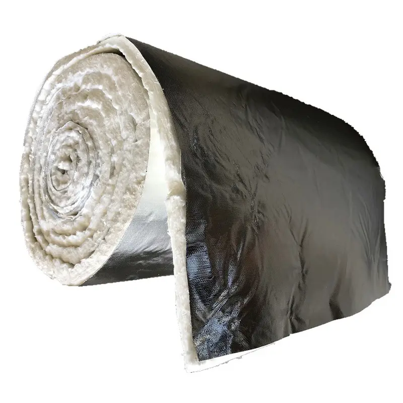 Coperte in fibra ceramica ignifuga ad alta temperatura in rotolo di alluminio