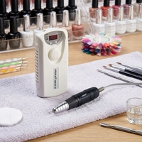 JD101H Ponceuse à ongles professionnelle rechargeable en plastique, moteur à balais 35W 0-30000RPM, garantie 1 an, États-Unis