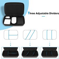 Étui de voyage léger personnalisé OEM ODM en EVA pour adaptateur secteur Macbook, batterie externe, souris Apple, carte SD, sac, boîte, pochette