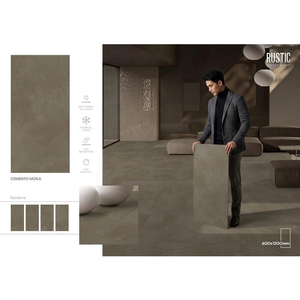 Revêtements muraux et de sol en porcelaine imitation béton rustique Cemento Nero 600x1200mm - Grossiste - Product Image 2