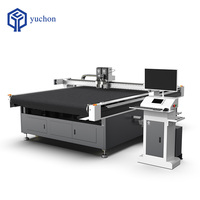 Cortadora Digital Automática de Cama Plana Yuchon con Cuchilla Oscilante para Cartón Impreso