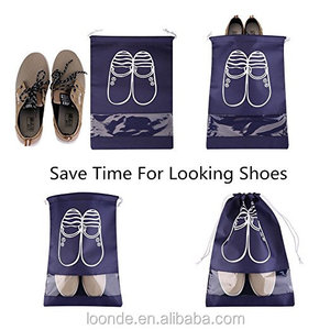 กระเป๋าใส่รองเท้าแบบมีเชือกผูก ทำจากผ้าไม่ถักทอ กันน้ำ สำหรับใส่รองเท้า ใช้ได้ทั้งชายและหญิง - Product Image 3