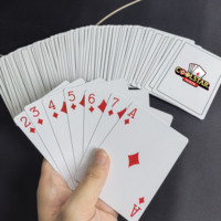 Cartes à Jouer en Papier Blanc 320gsm 61.6x87mm 0.3mm Imperméables, Conception Personnalisée du Cœur de la Carte, Fabricant de Cartes en Papier pour Jeux de Club