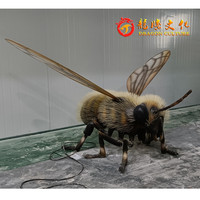 2024 büyük en kaliteli popüler su geçirmez sıcak satış arı Robot Zigong Animatronic hayvan arı modeli için ses ile hayvanat bahçesi