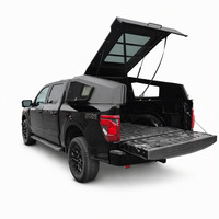 Capot rigide en aluminium Fastback pour benne de camion Jeep Gladiator Sport S 2021-2024 5 pieds et F150 avec portes d'accès latérales