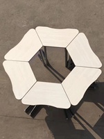 Table d'étudiant moderne réglable et empilable pour gymnases, écoles, événements extérieurs, bureaux à domicile, salons - Usage commercial, garantie 15 ans