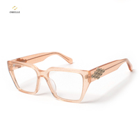 Monture de lunettes de vue légère et durable pour hommes et femmes avec plaquettes nasales confortables et branches flexibles