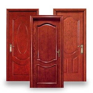 Puertas de Madera Maciza Compuesta Precolgadas para Dormitorio Moderno, Diseño de <span class=keywords><strong>Puerta</strong></span> de Madera de <span class=keywords><strong>Cedro</strong></span> Tallada para Interiores de Casa u Hotel - Product Image 3