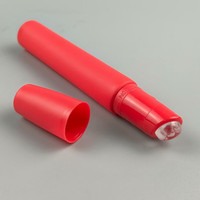 Vide En Plastique PE Deluxe 12ml Rouge À Lèvres Tube Cosmétiques Rouge À Lèvres Squeeze Brillant À Lèvres Tube Brillant À Lèvres Conteneur Applicateur En Silicone