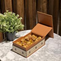 Boîte en bois magnétique en cuir pour fruits secs et friandises, cadeaux personnalisés, barre de chocolat, dessert, pâtisserie, emballage de luxe