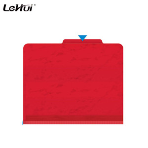 Đỏ 2 "Công suất ngoại quan 2 ngăn phân loại pressboard giấy tập tin thư mục với 6 ốc vít - Product Image 4