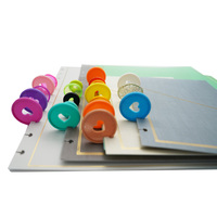 Couvertures de planificateur à disques de haute qualité avec impression colorée, planificateur à disques pour journal