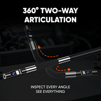 Boroscope industriel Push: 360 °   Caméra et moniteur 1080p pour canalisations et moteurs