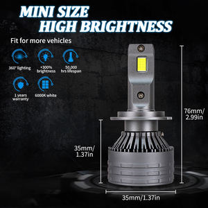 Bombilla LED H4 300w 60000lm Súper Brillante R10 para Auto, Lámpara 9005 H7 Canbus, Luces LED para Auto H7 H11, Faro LED H13 - Product Image 3