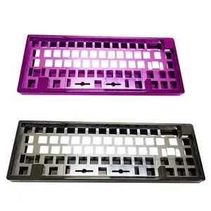 Teclado mecânico personalizado, tampas de teclado mecânico de liga de alumínio anodizado