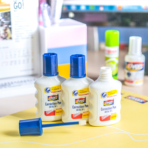 Penna di correzione <span class=keywords><strong>liquida</strong></span> per cancelleria per studenti all'ingrosso BECOL White Out 15ml penna fluida di correzione con punta in spugna - Product Image 5