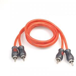 Cable de audio estéreo 2RCA macho a macho, suministro de fábrica, ODM OEM, logotipo personalizado, cable RCA rojo y blanco para amplificador de coche y altavoz doméstico - Product Image 5