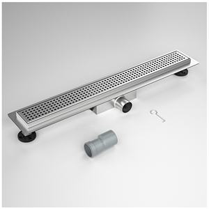 Drain de <span class=keywords><strong>douche</strong></span> en <span class=keywords><strong>plastique</strong></span> neograin avec siphon à haut débit et grille linéaire en acier inoxydable rotative à 360 degrés du fabricant o - Product Image 1