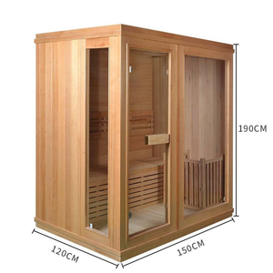 Ruang Sauna Uap Kayu Solid dengan Panel Kontrol, Ruang Sauna Uap Rumah yang Nyaman - Product Image 2