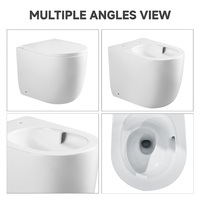 WC à poser en céramique sans bride Tornado Flush, design hygiénique, économie d'eau, approvisionnement en gros