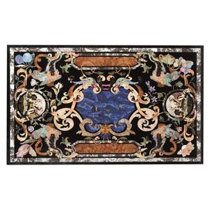 Belle Main Marbre Rectangulaire Forme Table Top - Product Image 1