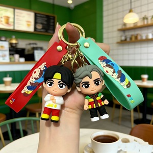 Offre Spéciale – Porte-clés <span class=keywords><strong>BTS</strong></span> 3D Créatif et Tendance, Figurine en Caoutchouc Souple, Pendentif pour Sac d'Écolier, Idéal pour Cadeau en Gros - Product Image 2