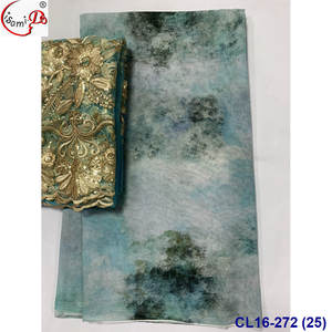 Lisami rts 5 + 2yards fleur élégant somali dirac garbasar fransawei voile SUDANESE TOOB voile coton imprime tissu - Product Image 3