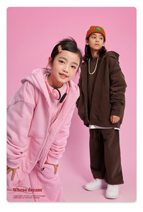 Conjunto de pantalones de chándal y Sudadera con capucha personalizados de otoño Sudadera con capucha de dos piezas para niños Fabricantes de sudaderas con capucha de alta calidad - Product Image 3