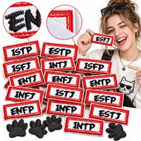 Patch brodé personnalisé en gros – 16 types de personnalités, lettres amusantes et mignonnes, à thermocoller ou à coudre