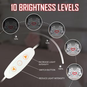 Heart Hands Letreros Neon LED dimmable USB powered ambient <b>light</b> store <b>window</b> decoration <b>light</b> street indicator <b>light</b> Customized - Product Image 3