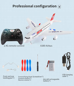 Avión RC HW30 Airbus A380 EPP Anticolisión con Giroscopio de 6 Ejes y Luces LED para Actividades Familiares de Camping y <span class=keywords><strong>Picnic</strong></span> al Aire Libre - Product Image 6