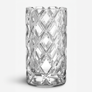Modern Crystal Tabletop <b>Vase</b> With Diamond Pattern Unique Design - Product Image 1